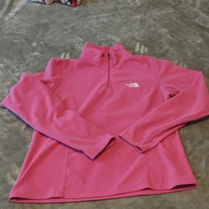 Pink North Face pullover